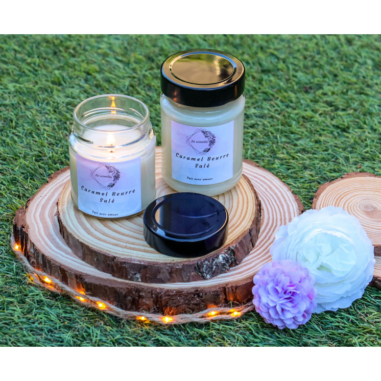 Bougie parfumée caramel beurre salé artisanale collection permanente